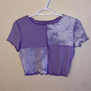 Purple crop top